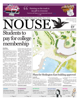 Students to Pay for College Membership
