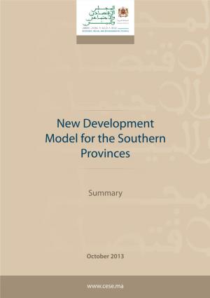 New Development Model for the Southern Provinces