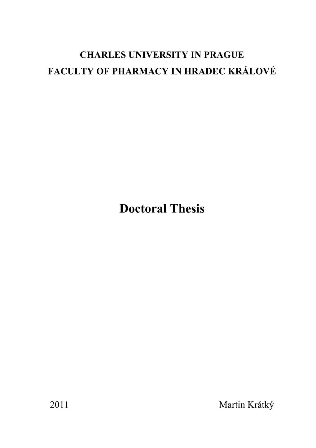 Doctoral Thesis