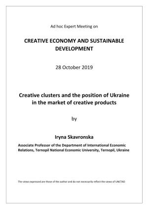 Creative Clusters and the Position of Ukraine in the Market of Creative Products