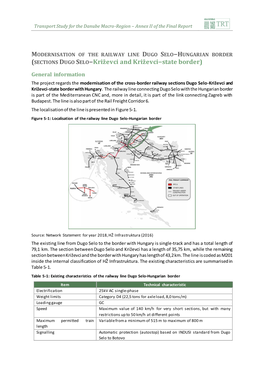 SECTIONS DUGO SELO−Križevci and Križevci−State Border