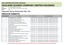 Falkland Islands Company Limited Holdings