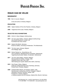 Rinus Van De Velde