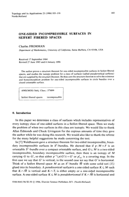 One-Sided Incompressible Surfaces in Seifert Fibered Spaces