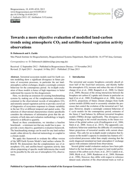 Towards a More Objective Evaluation of Modelled Land-Carbon Trends