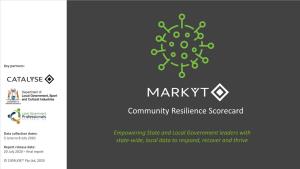 Community Resilience Scorecard