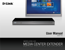 D-Link DSM-750 User Manual Table of Contents
