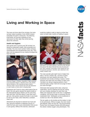 Living and Working in Space Stcaf