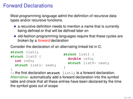 Forward Declarations