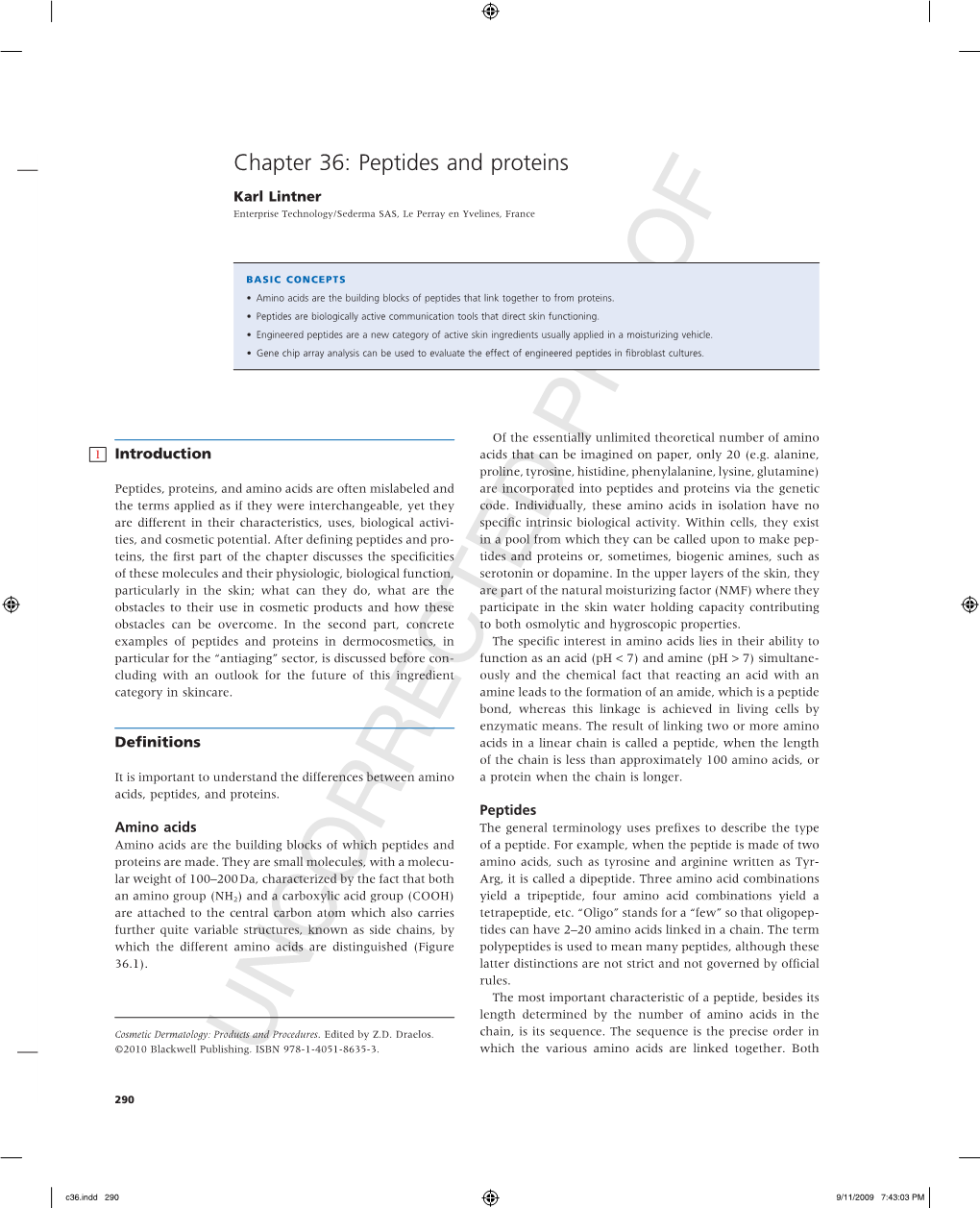 Peptides and Proteins Chapter