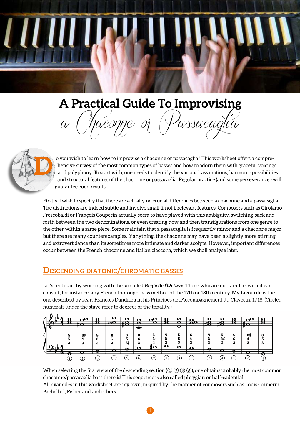 A Chaconne Or Passacaglia