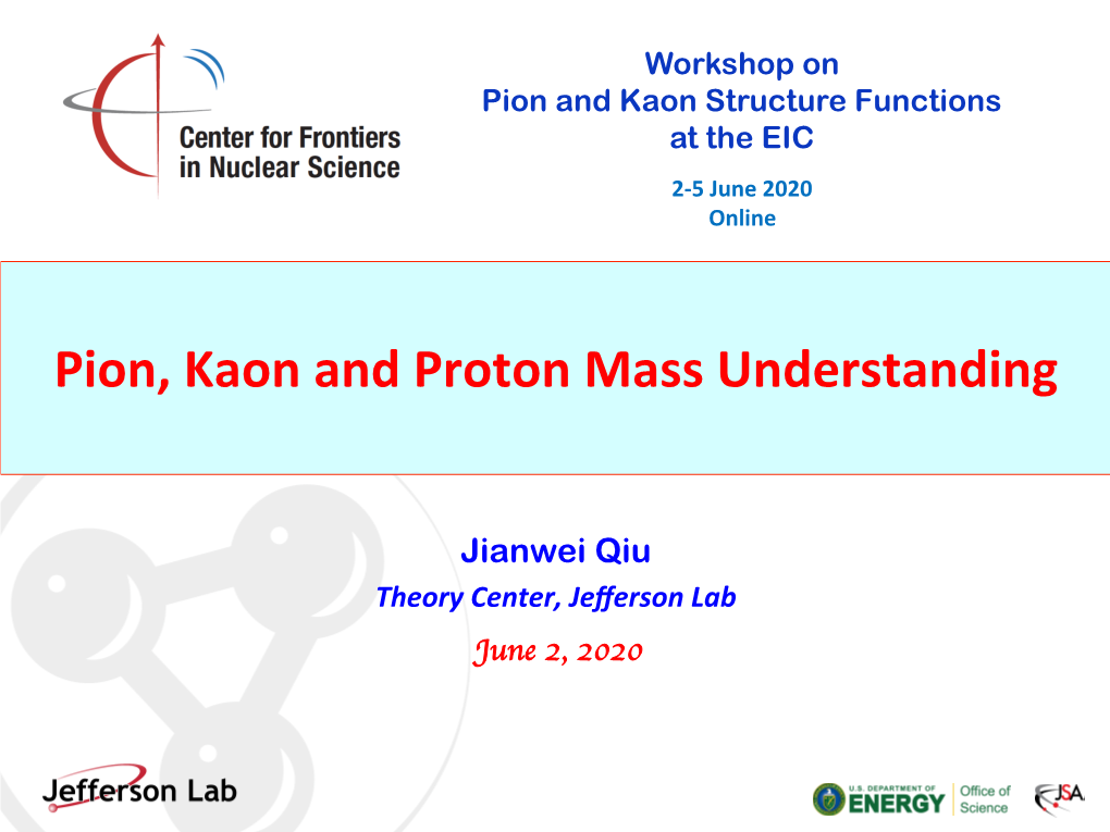 Pion, Kaon and Proton Mass Understanding