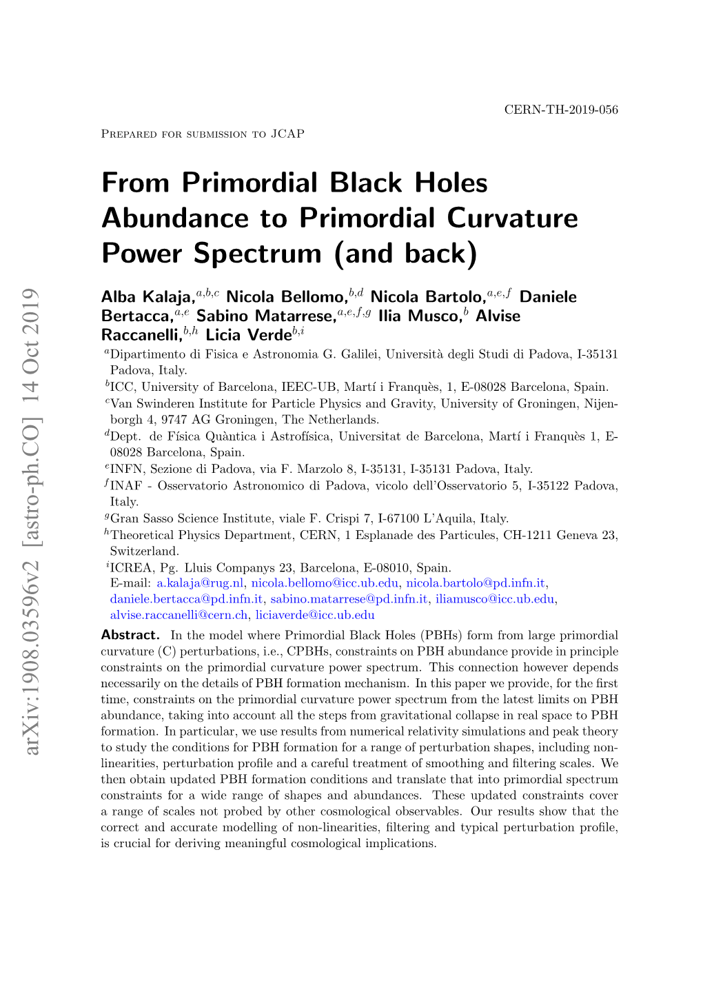 From Primordial Black Holes Abundance to Primordial Curvature Power Spectrum (And Back)