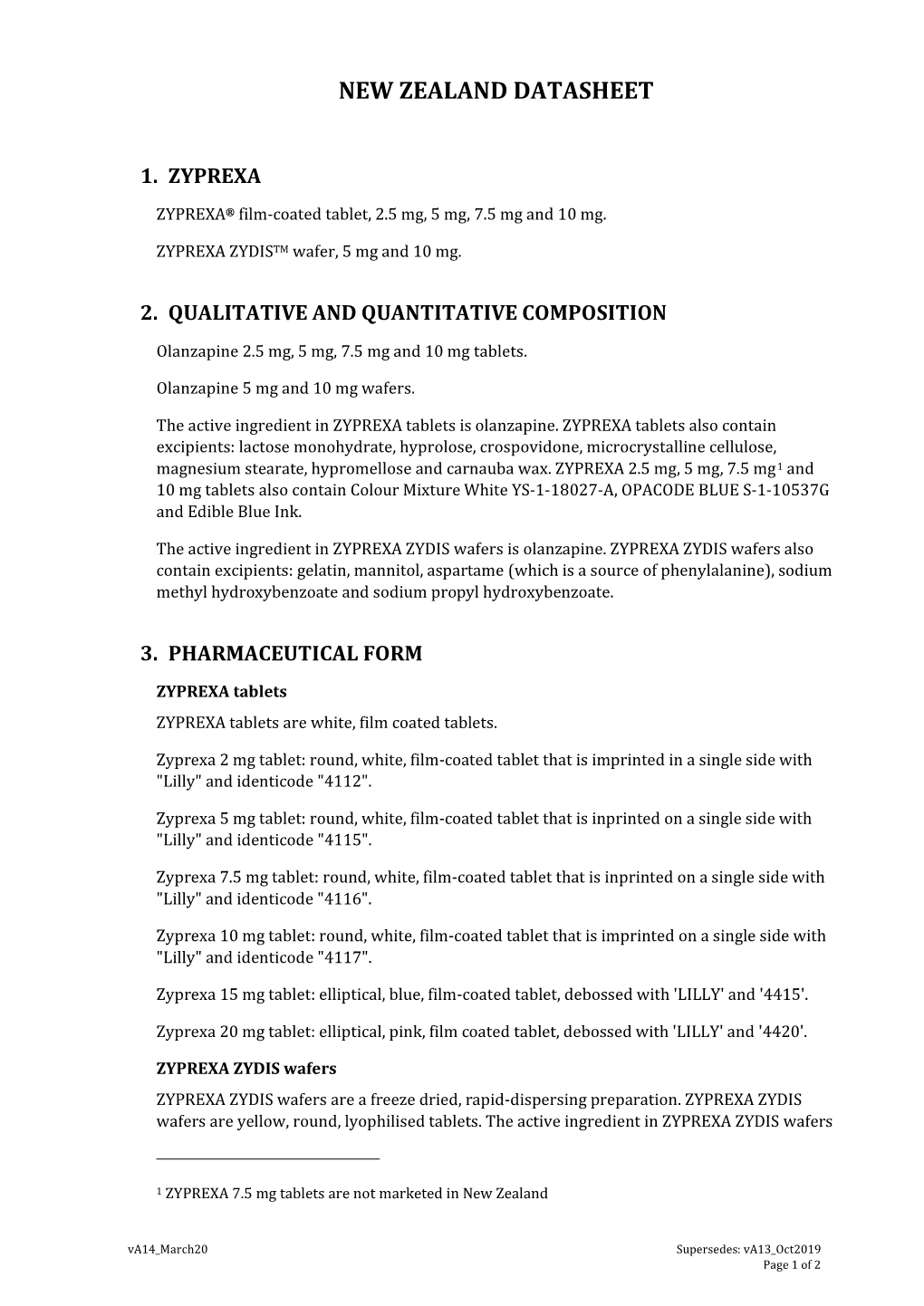 New Zealand Datasheet