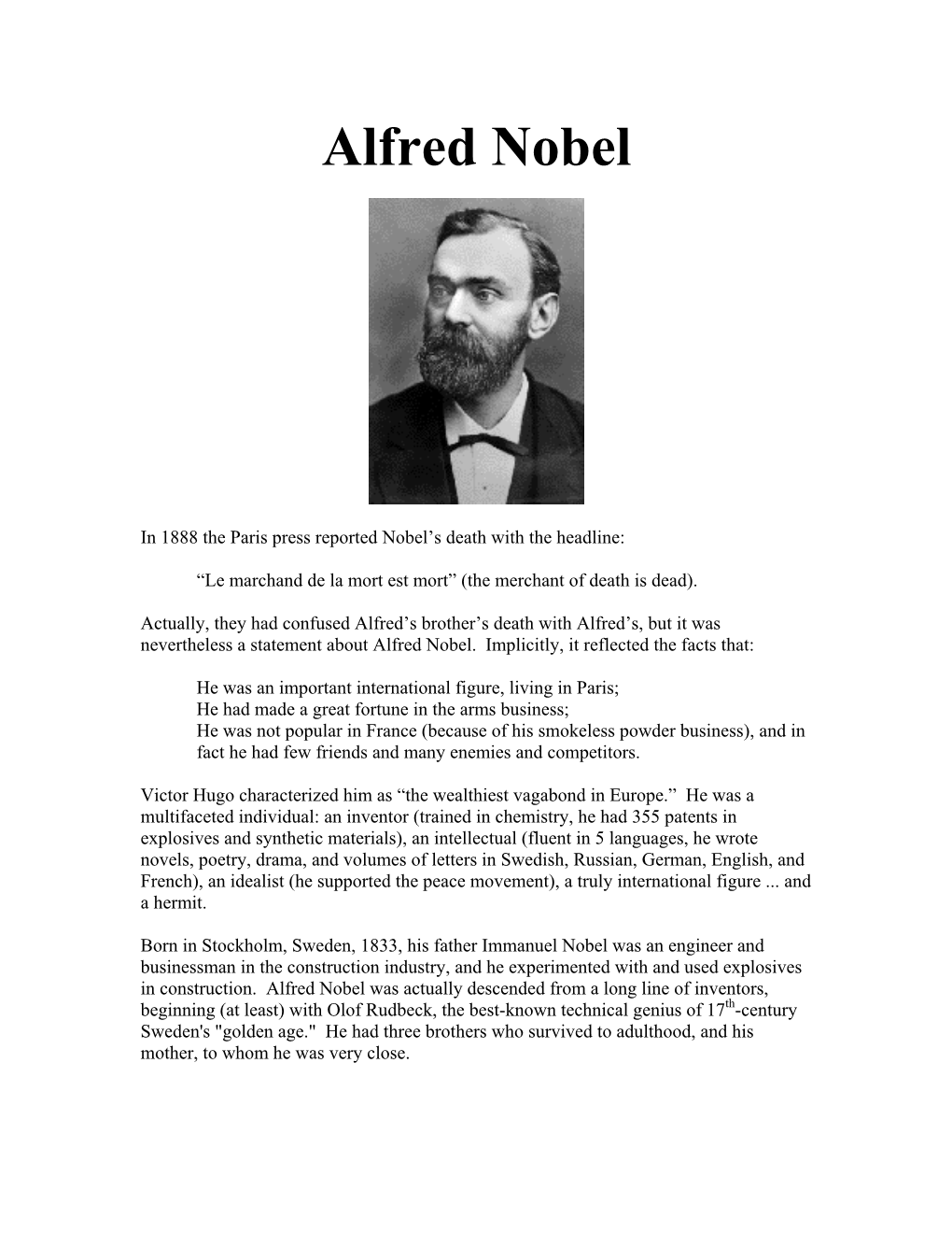 Alfred Nobel