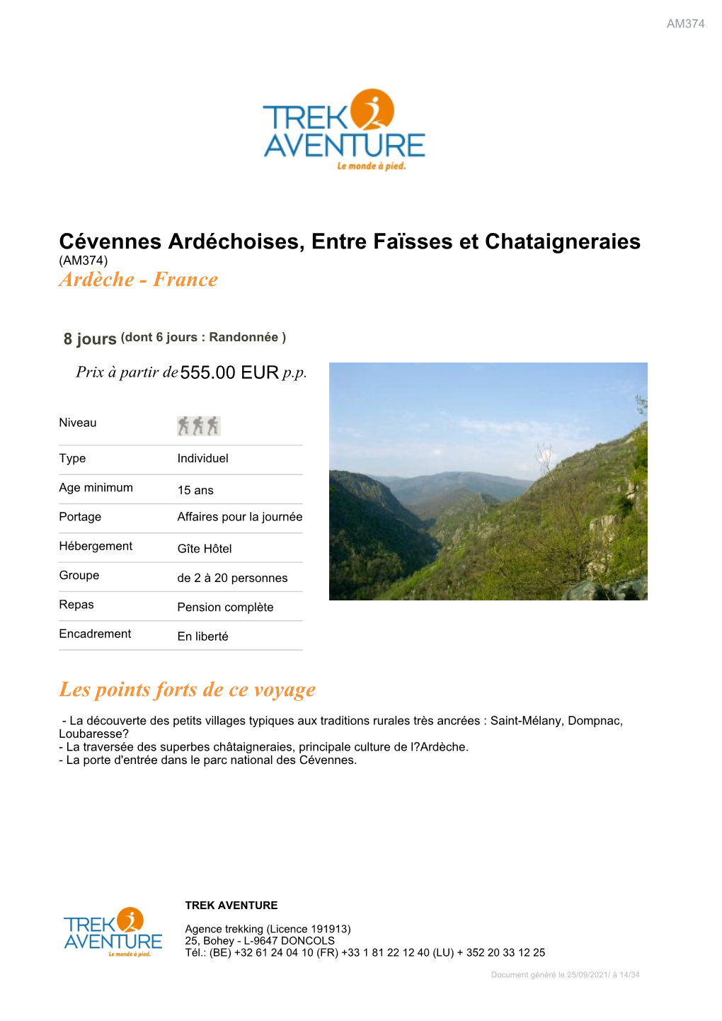 Cévennes Ardéchoises, Entre Faïsses Et Chataigneraies Ardèche