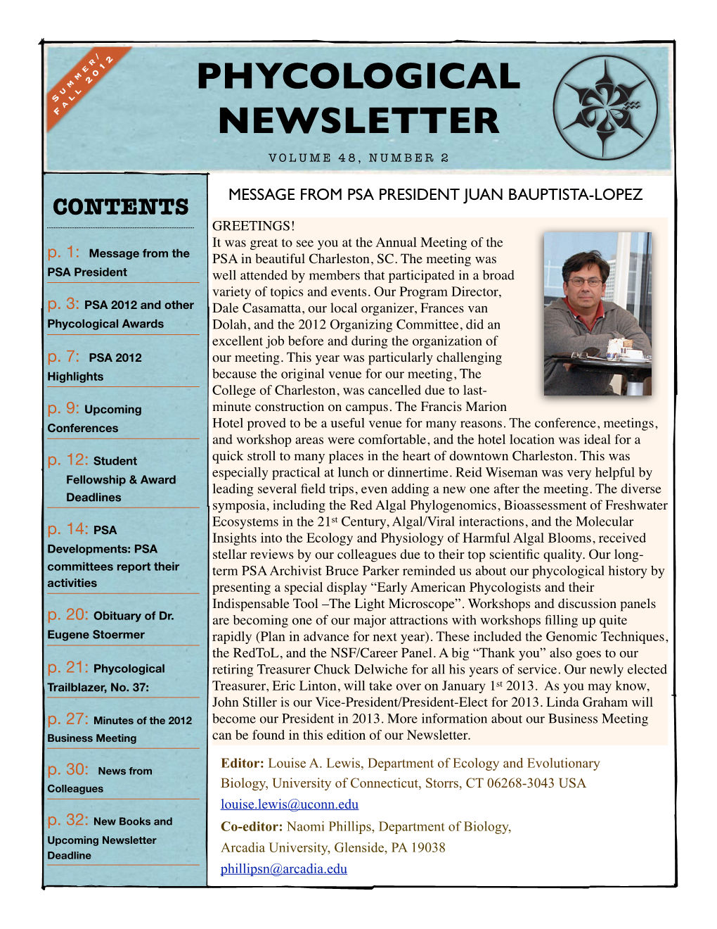 Phycological Newsletter