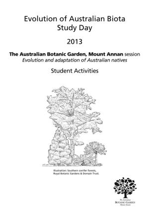 Evolution of Australian Biota Study Day