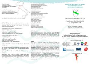 18Th Biennial Conference ERB 2021 Portoferraio, Elba