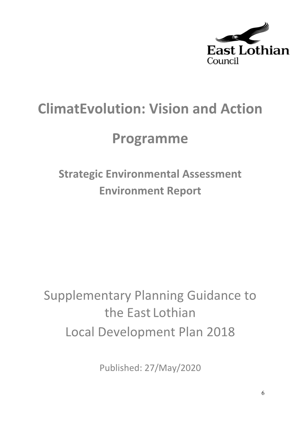 Climatevolution: Vision and Action Programme