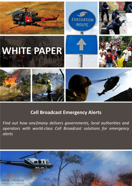 Cell Broadcast Emergency Alerts