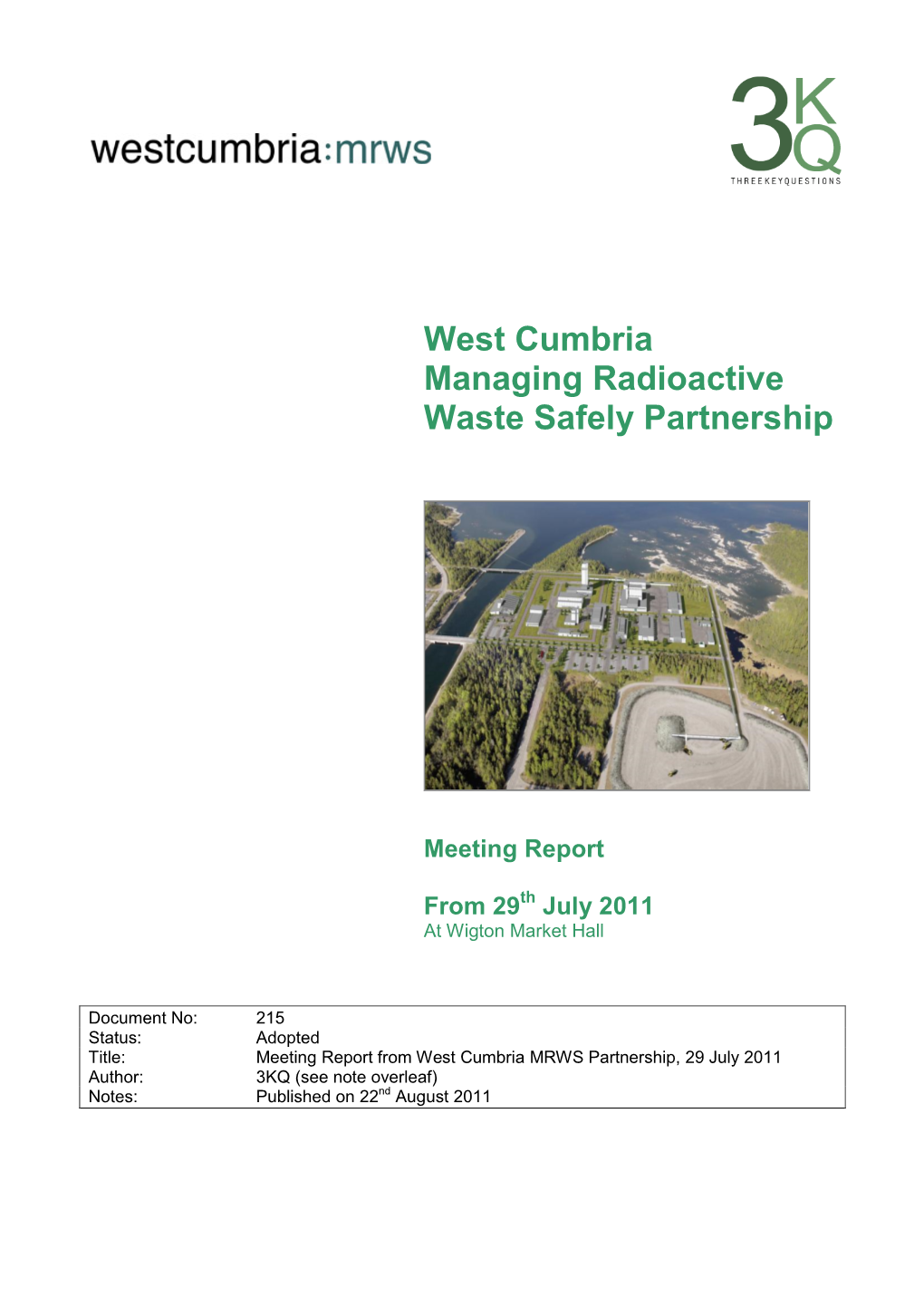 West Cumbria Managing Radioactive Waste Safely Partnership