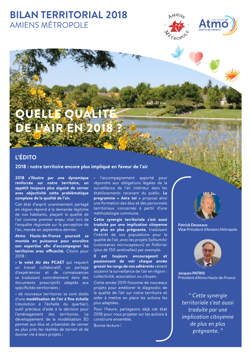 Bilan De La Qualité De L'air D'amiens Métropole 2018