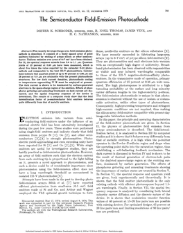 The Semiconductor Field-Emission Photocathode