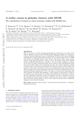 A Stellar Census in Globular Clusters with MUSE: the Contribution of Rotation to Cluster Dynamics Studied with 200 000 Stars