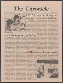 The Chronicle Thursday, October 7, 1982 Duke University, Durham, North Carolina 78Th Year, No