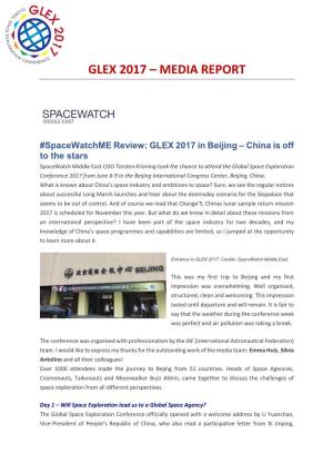 Glex 2017 – Media Report