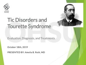 OHSU Tic Disorders and Tourette Syndrome