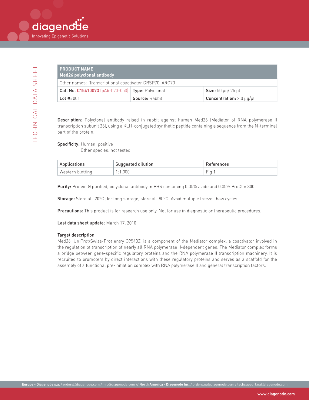 Technic Al Data Sheet