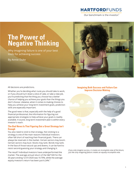 The Power of Negative Thinking White Paper