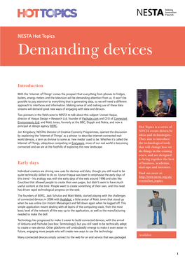 Demanding Devices