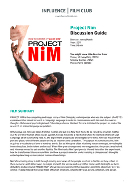 Project Nim Discussion Guide