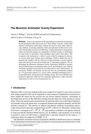 The Muonium Antimatter Gravity Experiment