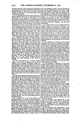 The London Gazette, November 25, 1881