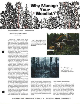 Why Manage Your Woodlot?