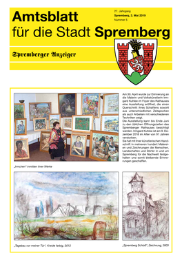 Amtsblatt Für Die Stadt Spremberg Spremberger Anzeiger