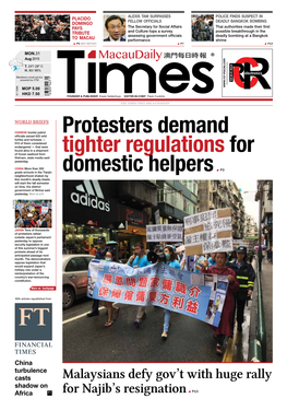 Protesters Demand Tighter Regulations for Domestic Helpers P3