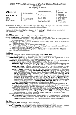 HORSE in TRAINING, Consigned by Woodway Stables (Miss E