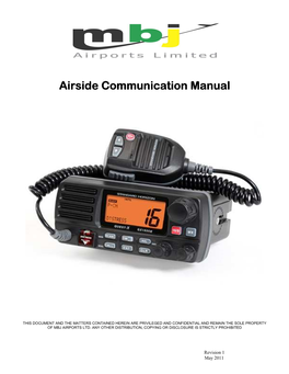 Airside Communication Manual