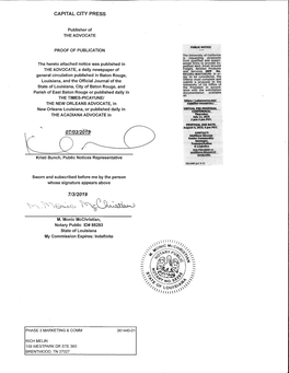 Proof of Publication