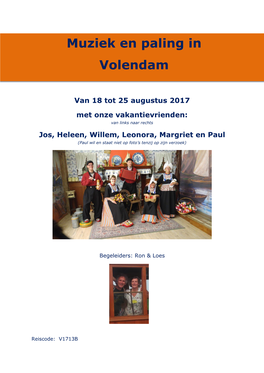 Volendam, V1713B