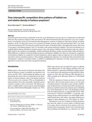 Does Interspecific Competition Drive Patterns of Habitat Use and Relative