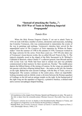 The 1535 War of Tunis in Habsburg Imperial Propaganda1