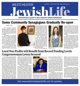 Some Community Synagogues Gradually Re-Open