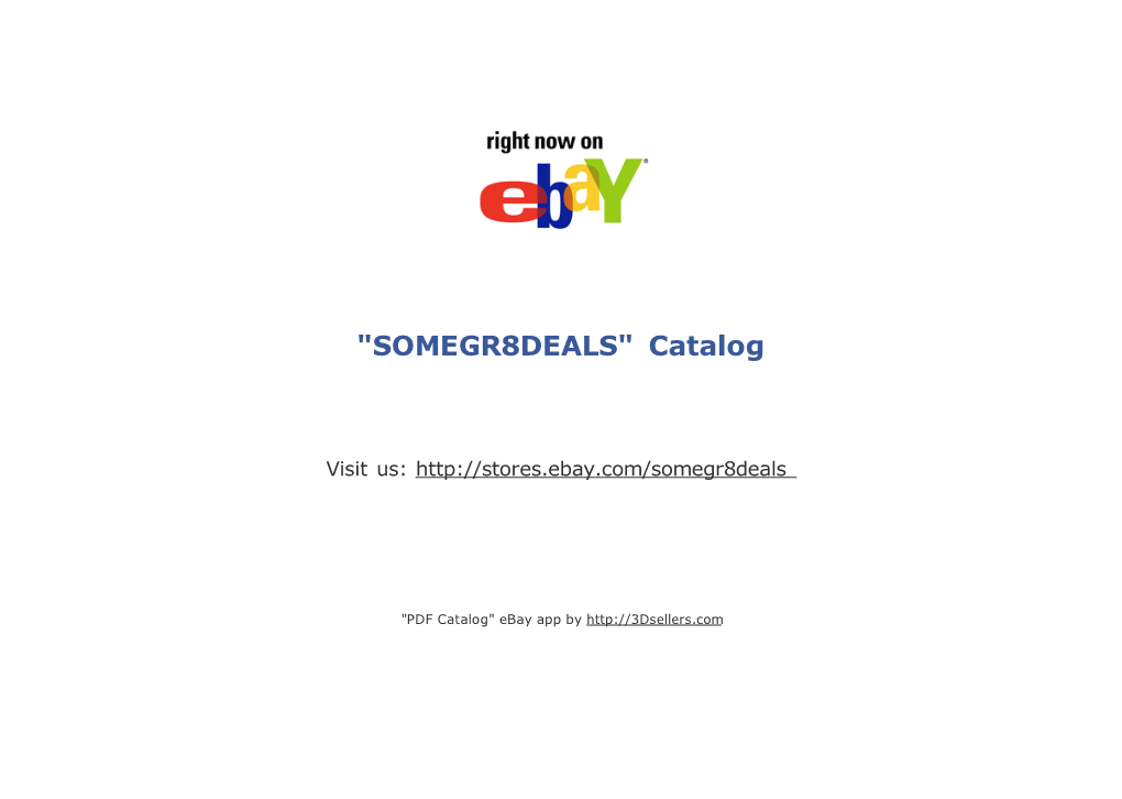 PDF Catalog" Ebay App by SOMEGR8DEALS