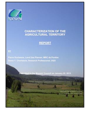 Characterization of the Agricultural Territory Report